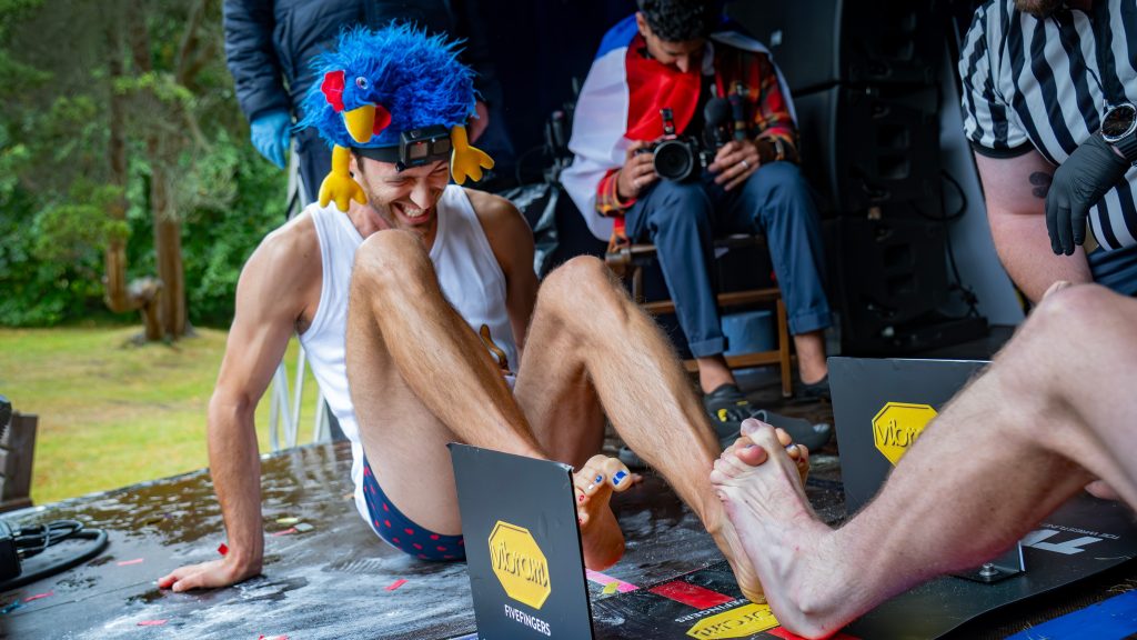 Toe Wrestling is a unique sport from England VUONS
