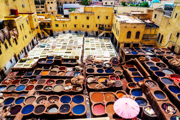 Chouara Tannery in Fez Fes Morocco VUONS