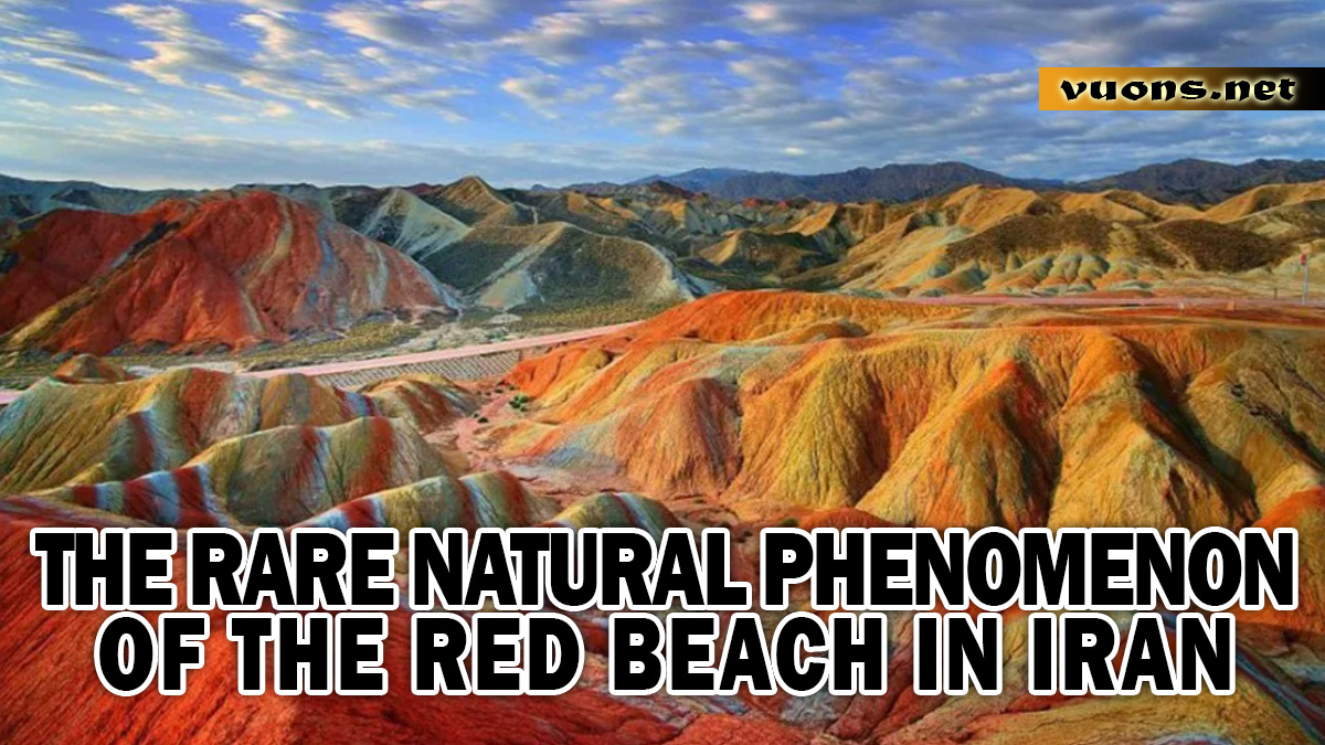 THE RARE NATURAL PHENOMENON OF THE RED BEACH IN IRAN