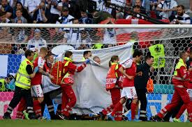 The stadium fell silent as Eriksen collapsed