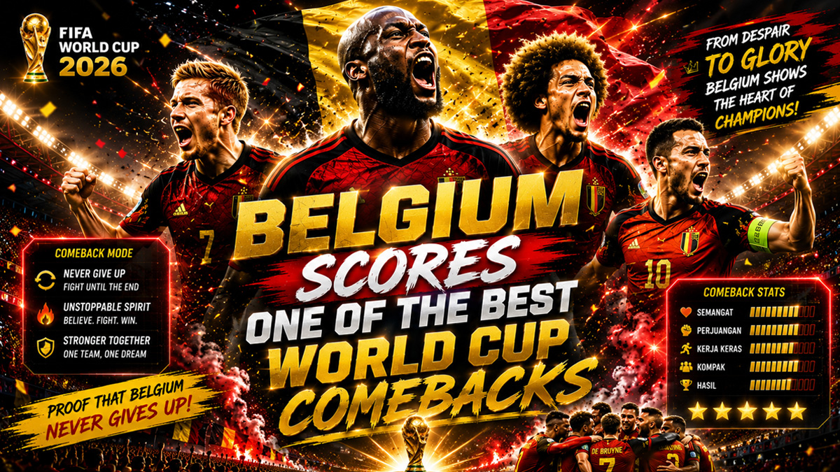 Belgium Scores One of the Best World Cup Comebacks