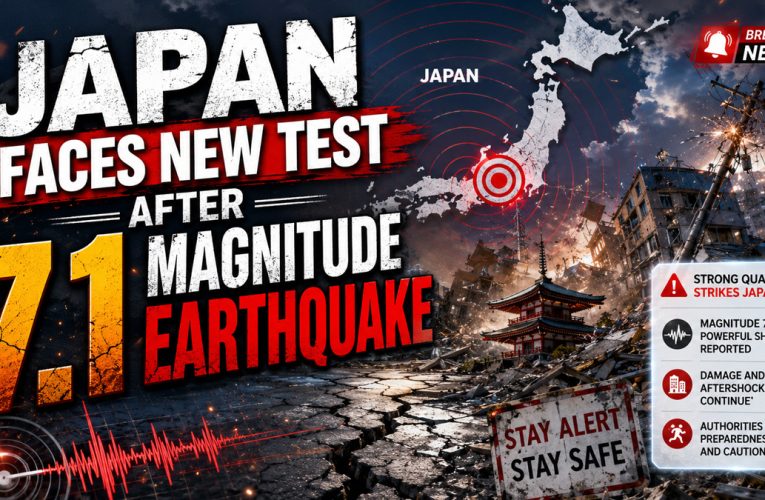Japan Faces New Test After 7.1 Magnitude Earthquake