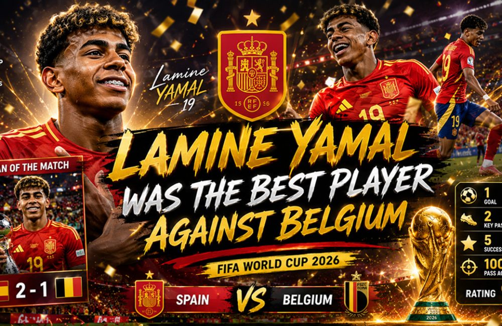 Lamine Yamal was the best player against Belgium