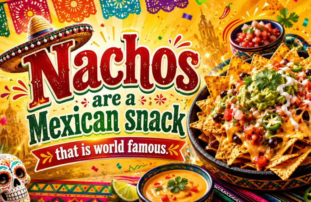 Nachos are a Mexican snack that is world famous