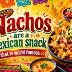 Nachos are a Mexican snack that is world famous