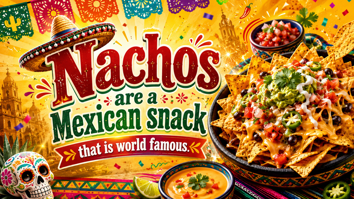 Nachos are a Mexican snack that is world famous