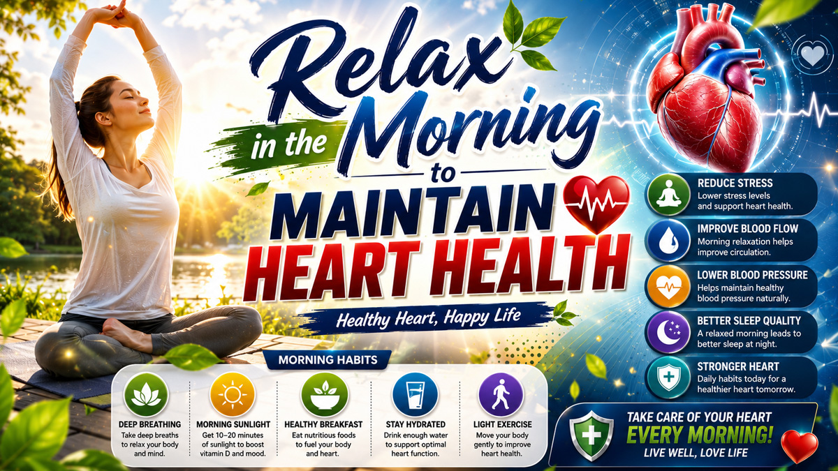 Relax in the Morning to Maintain Heart Health