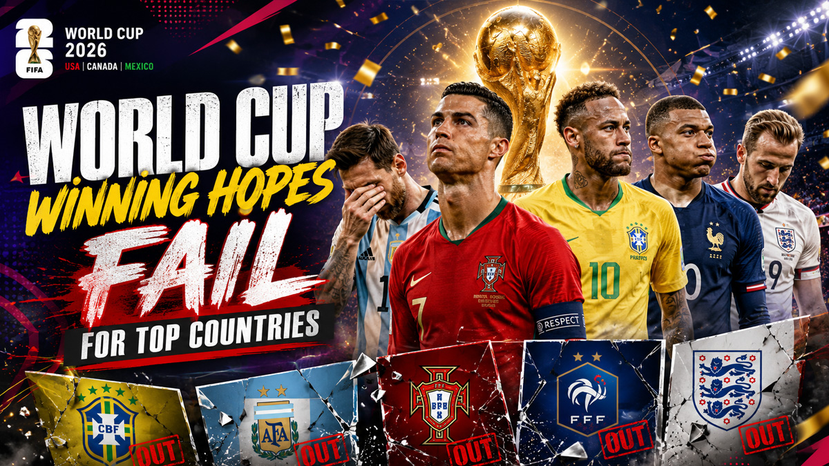 World Cup Winning Hopes Fail for Top Countries