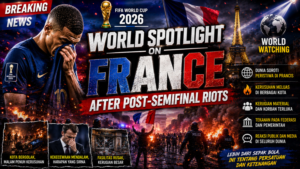 World spotlight on France after post-semifinal riots